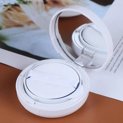 15ml Empty DIY Air Cushion Puff Box BB Cream Container Dressing Case with Air Cushion Sponge Powder Puff and Mirror Travel Kit