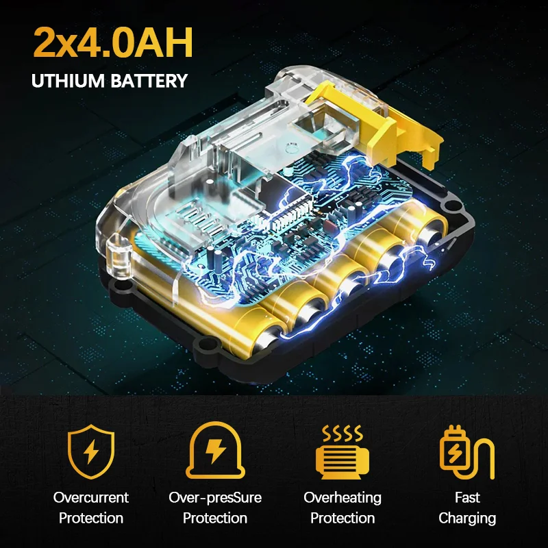 Multi-Purposewrench Tools Includes An Electric Wrench Drill Power Tools Combination Box Electric Goddess For Makita 21V Battery