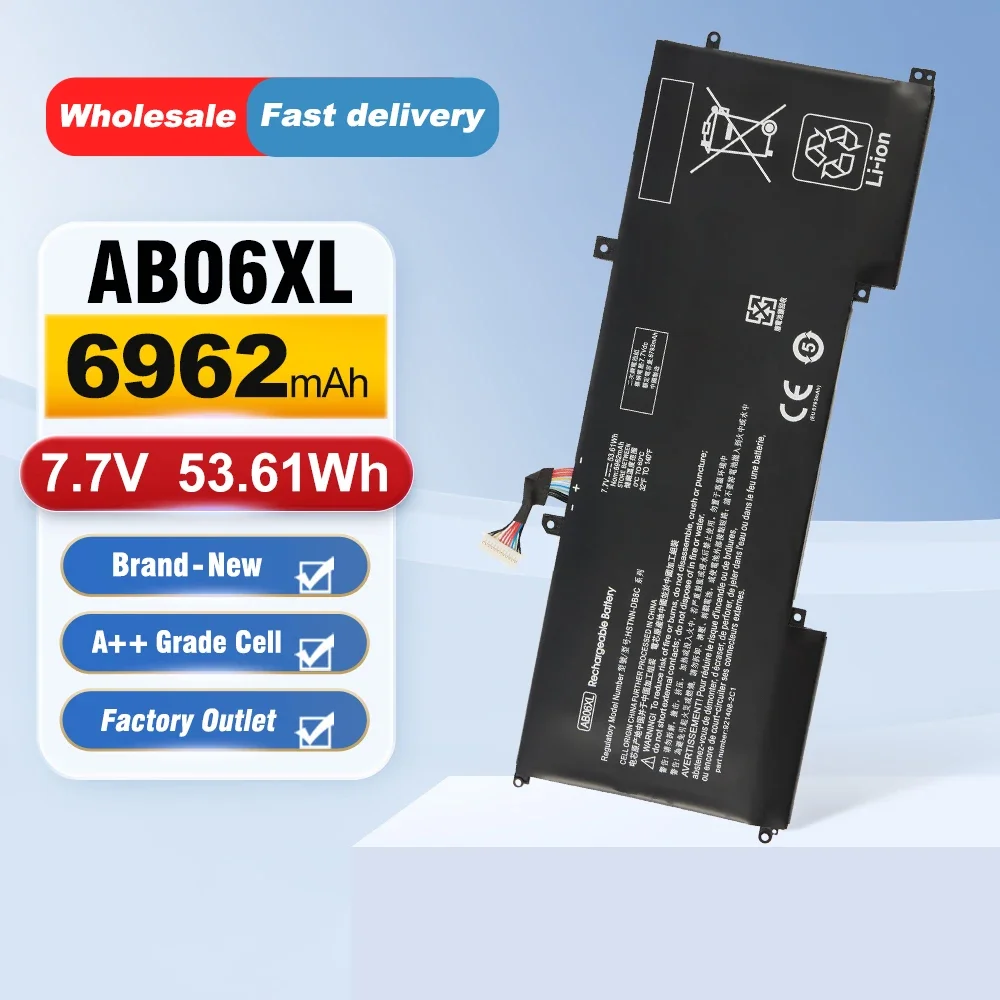 

ETESBAY AB06XL For HP Envy 13 2017 13-AD019TU AD022TU AD023TU AD024TU AD025TU AD026TU AD027TU Series 53.61WH Laptop Battery