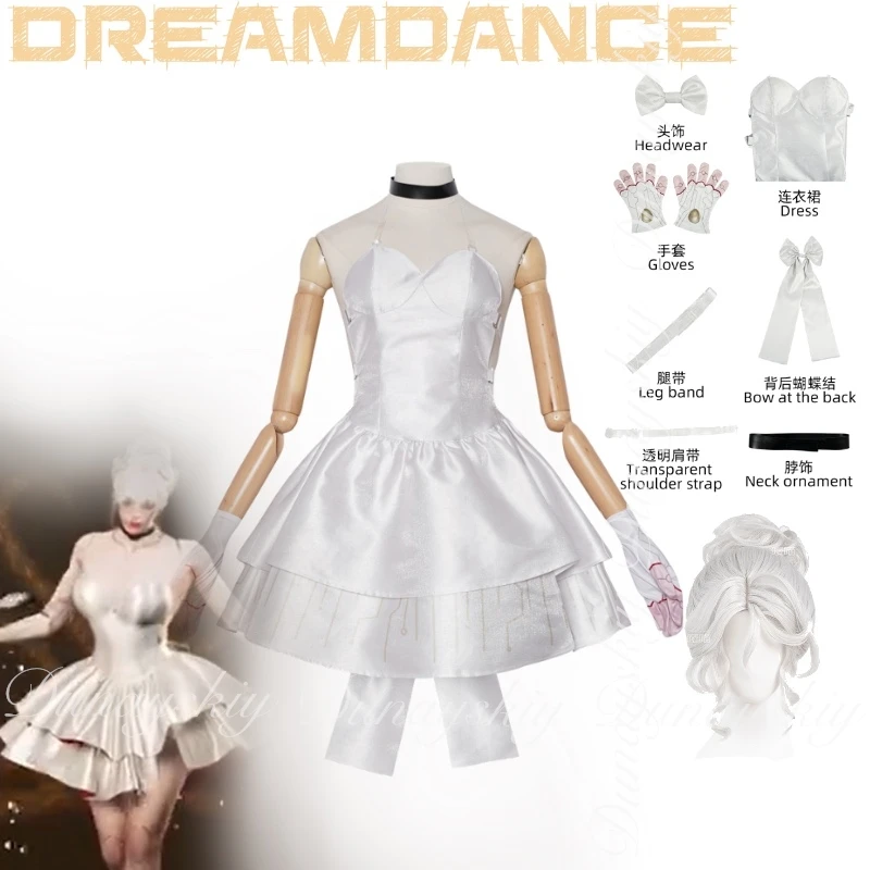 

Once Human Game The Player Cosplay Dreamdance Event Preview With The White Wig With The White Dress Cosplay 코스프레 Full Of Suit