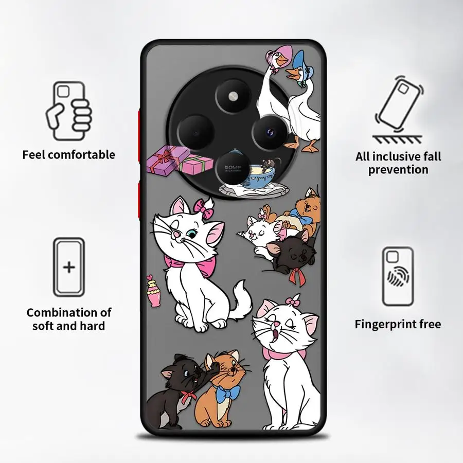 Matte Phone Cover Case for Xiaomi Redmi A1 A2 Plus 10 A4 9 K40 Pro 13C 12C 14C Disney Marie