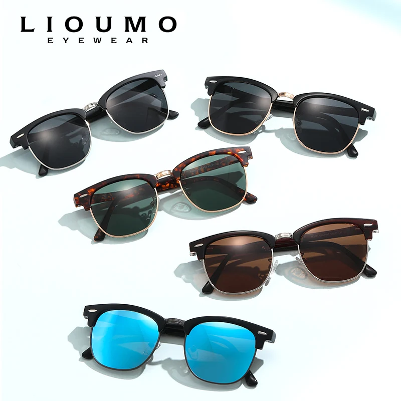LIOUMO Upscale Fashion Ultra-Light Foldable Sunglasses With Box Folding Polarized Sun Glasses Men Women Oculos De Sol Masculino - Image 2