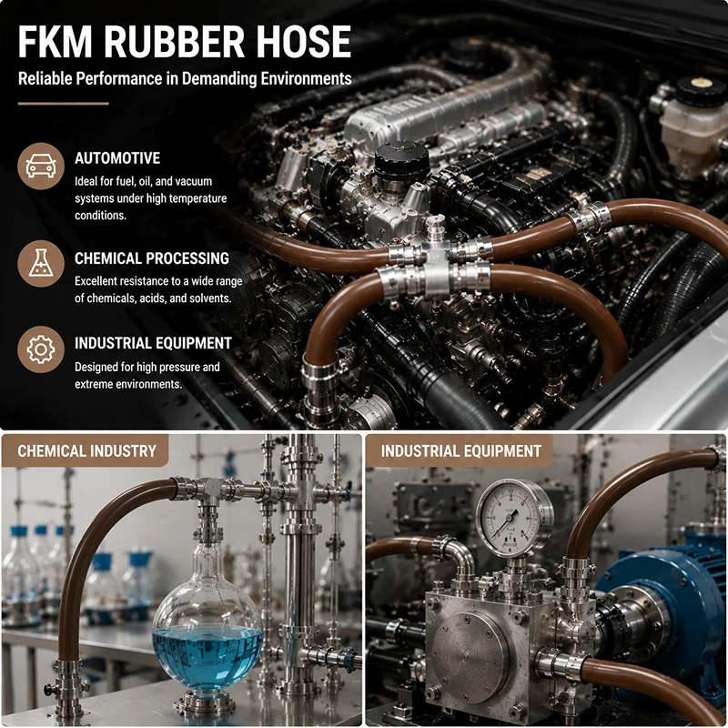 

FKM Vitons Fuel Delivery Hose Rubber Tubing High Temp Oil Resistant for Car Motorcycle Engine ID 2/4/6/8/10/12/14mm