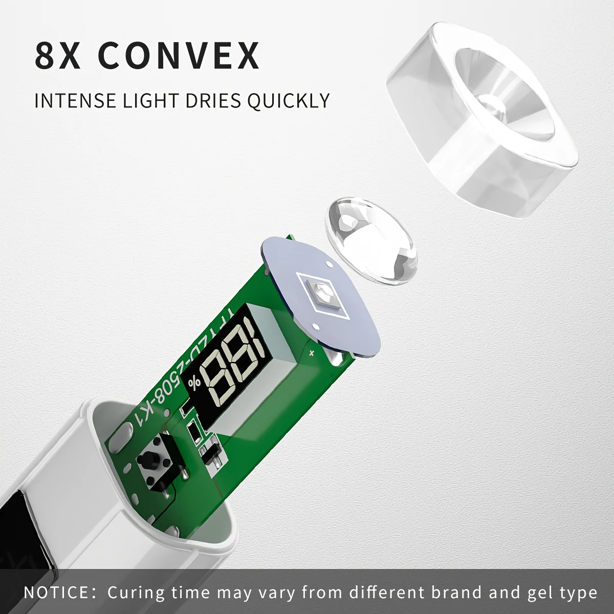 1 pièces Mini lampe UV LED Rechargeable pour Nail Art avec support pour Gel ongles séchage rapide Machine de manucure UV LED Gel sèche-vernis à ongles