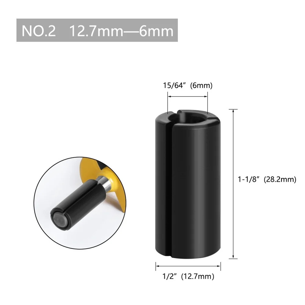 12pcs Metal Milling Tool Converter Clip Adapters Compatible with Common Trimming and Engraving Machine Spindles