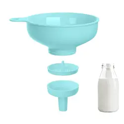 Wide Mouth Kitchen Funnel With Detachable Spouts And Strainers Cooking Canning Funnel For Filling Small Bottles