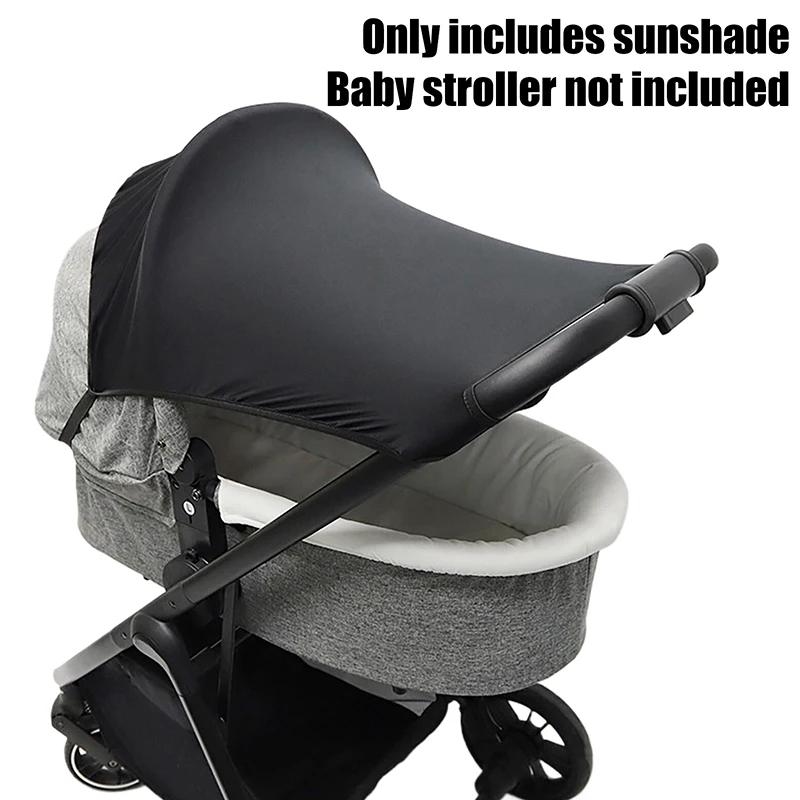 

On-The-Go UV Protective Sun Shade for Baby Strollers; Universal Prams Car Seat Visor Accessory
