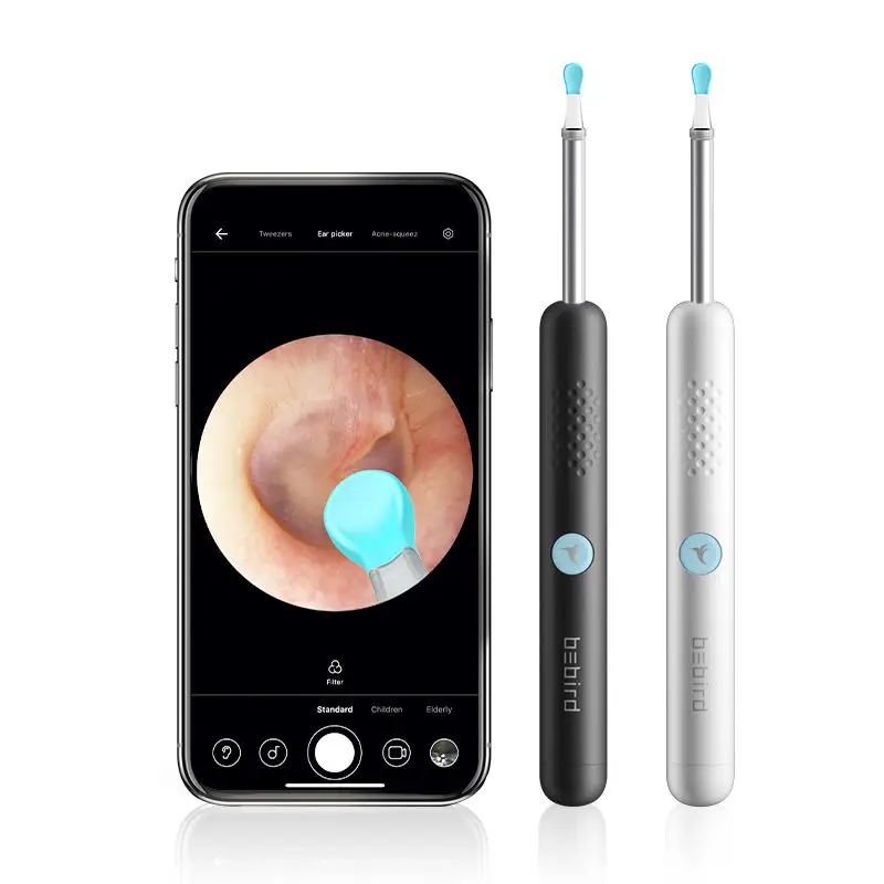 Ear Cleaner Visual Ear Picking Tool with Camera Phone LED Light Wireless Otoscope Smart Ear Cleaning Set