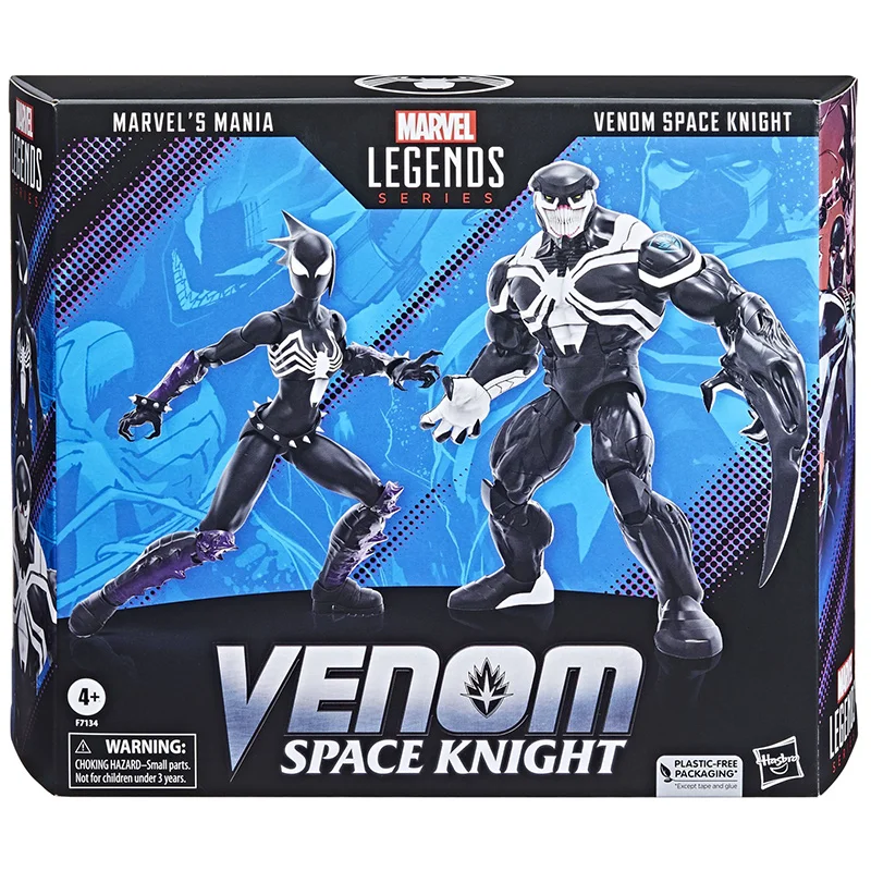 Hasbro Marvel Legends Series Venom Space Knight and Mania 2-Pack 16Cm Anime Original Action Figure Model Toy Gift Collection