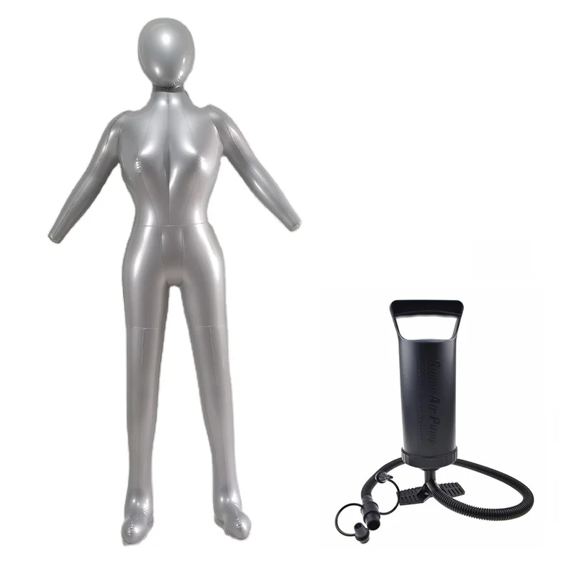Inflatable Full Body Female Model Mannequin Women Clothing Pants Display Stand with Hand Pump