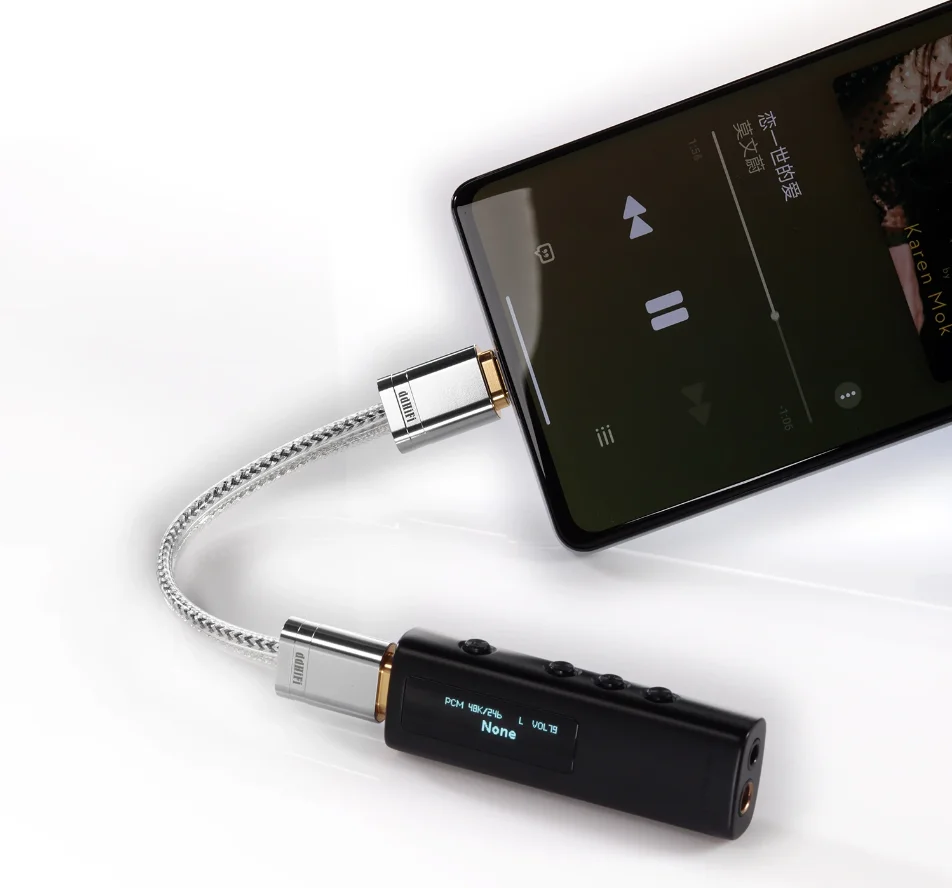كابل بيانات ddHiFi جديد تمامًا TC09S Type-C إلى Type-C OTG HIFI ثنائي التدريع فك إشارة الصوت