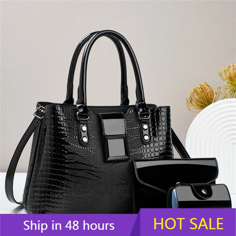 3piece Set Women's Bag Large Capacity Designer Handbags Quality Leather Ladies Crossbody Shoulder Bag for Femal Luxury Handbags