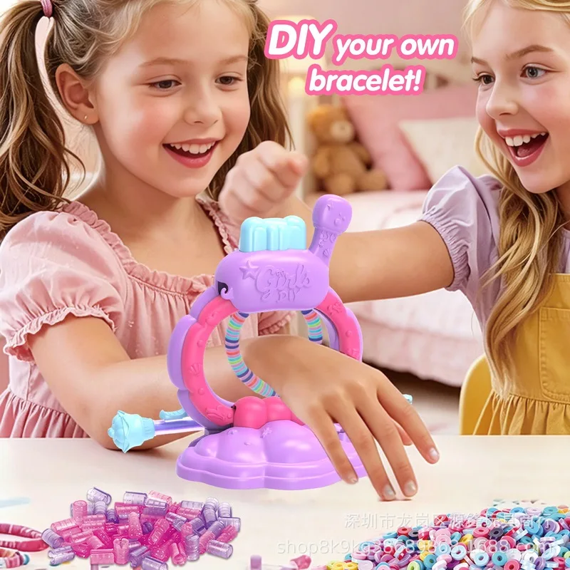 DIY Bracelet Maker Kit with Colorful Beads for Kids to Create Unique Accessories and Spark Creativity