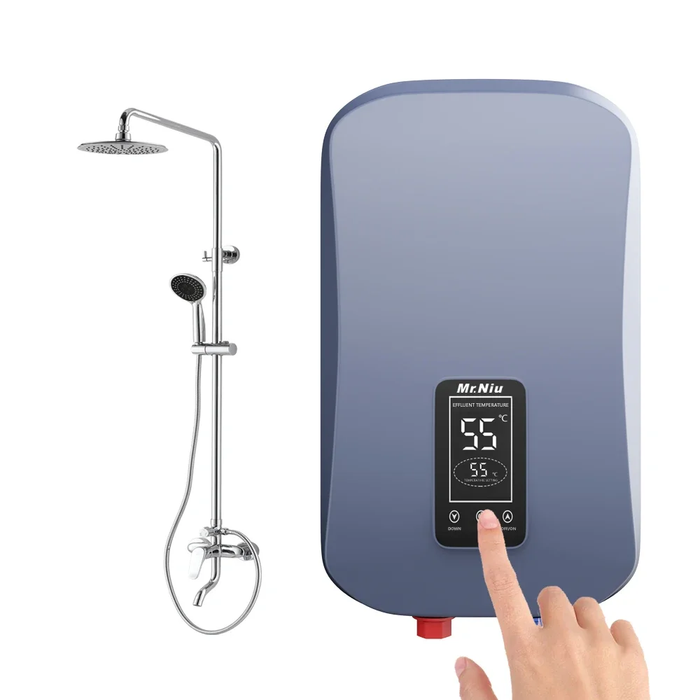Constant Temperature Chauffe Eau Smart Electric Water Geyser 220v 7kw-8.5kw Instant Electric Hot Water Heater for Salon Office