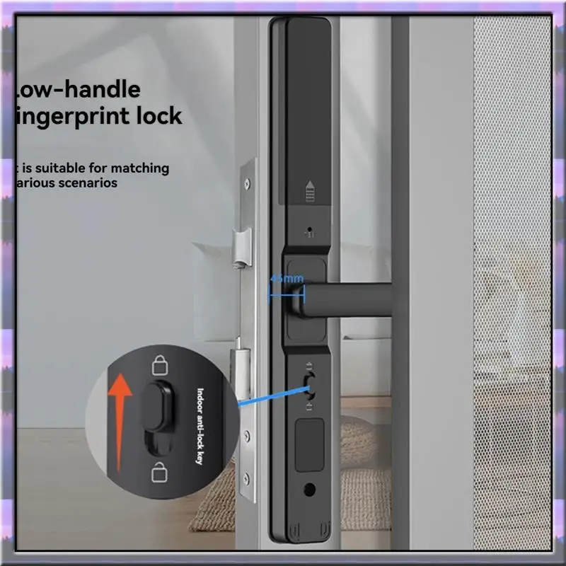 Hot Sale Tuya Smart Door Lock Fingerprint Biometric Waterproof Digital Electronic Lock Electronic Sliding Door Lock A