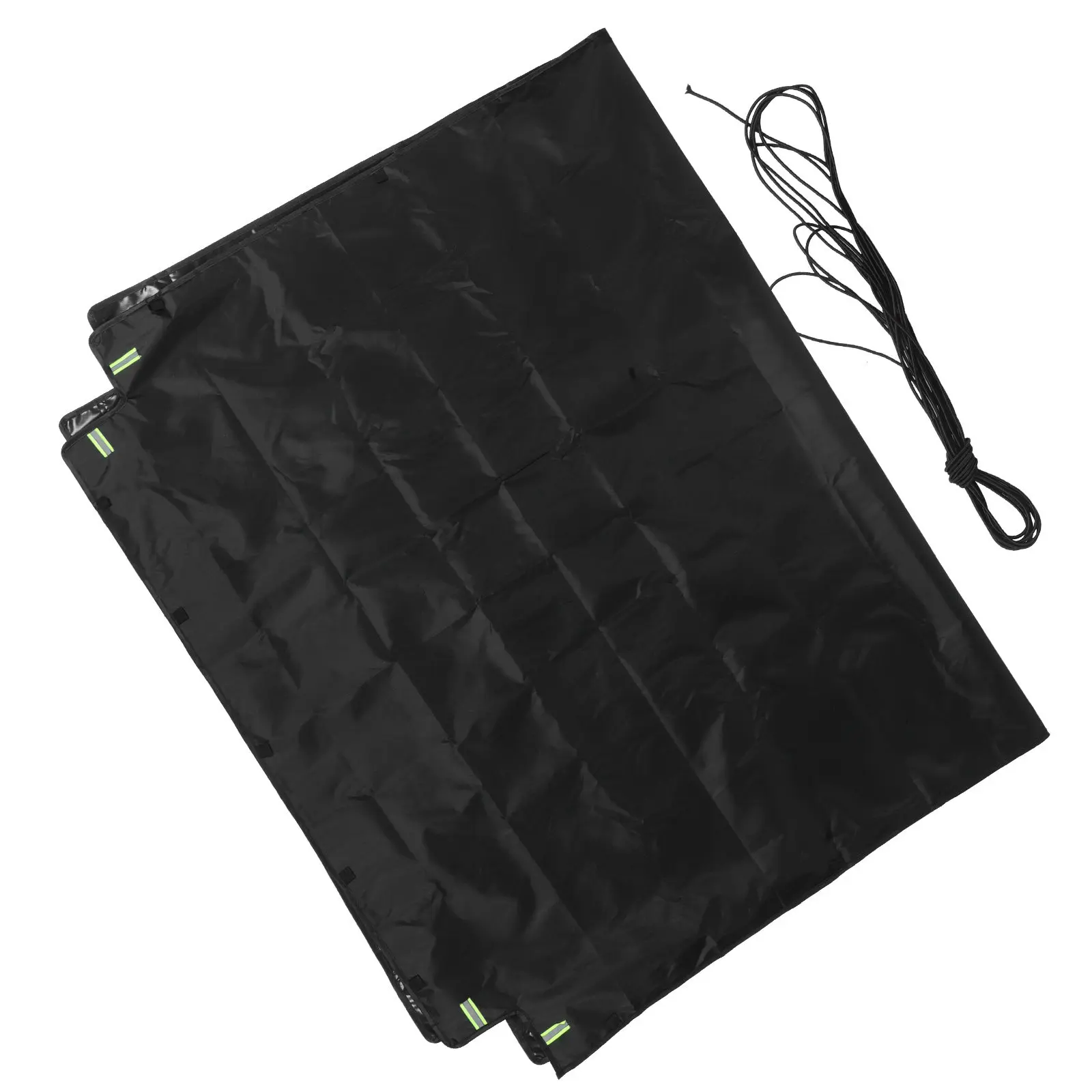 Heavy Duty Oxford Fabric Utility Trailer Cover for Tricycles Trucks Dump Carts Pickup Beds Outdoor Weatherproof Foldable