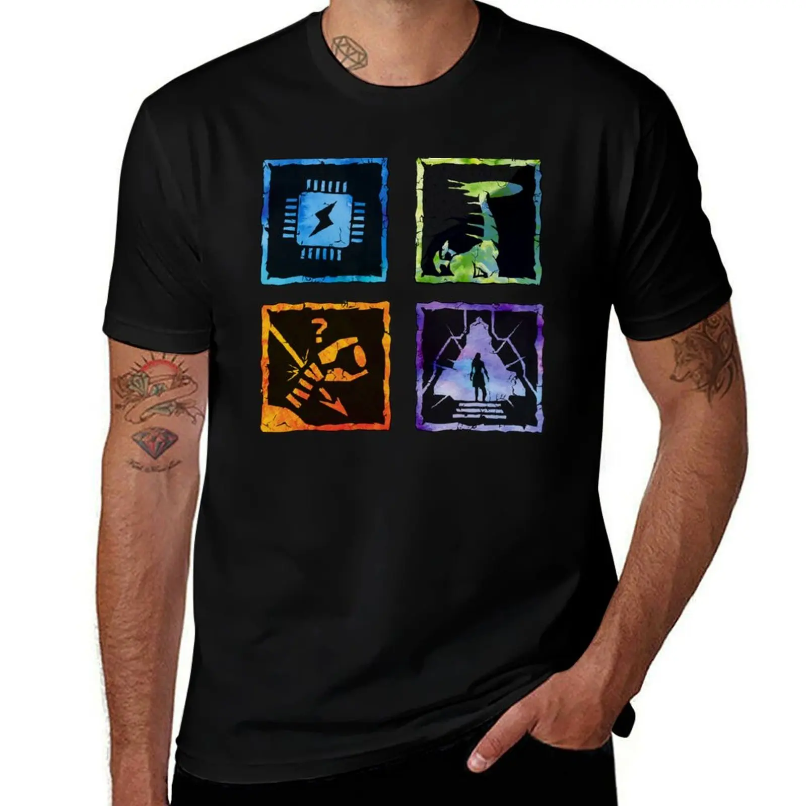 

Horizon Zero Dawn Sticker Pack T-Shirt man t shirt cotton man t shirt cotton high quality T-Shirt