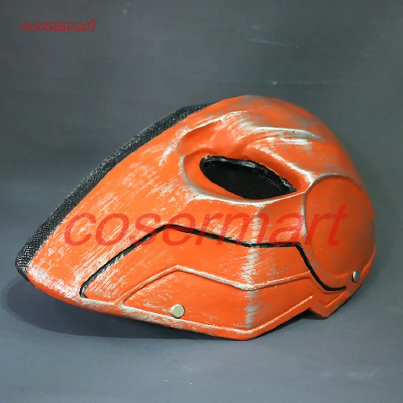 New Version Orange Deathstroke Mask Helmet Arkham Deathstroke Mask Cosplay Props Halloween Use Cosplay Accessories