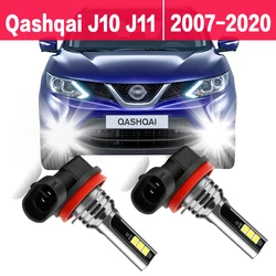 Car Fog Lights Bulbs 6000K 12V For Nissan Qashqai J10 J11 2007 2008 2009 2010 2011 2012 2013 2014 2015 2016 2017 2018 2019 2020