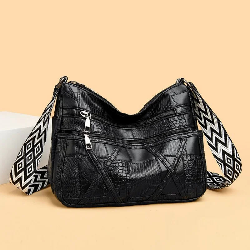 

Elegant Women Crossbody Bag Leather, Luxury Shoulder Messenger Purse Designer Tote Handbag Fashionable Quality Chic