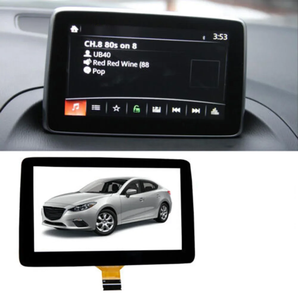 

7-дюймовое стекло сенсорного экрана BHP1611J0D для Mazda 3 2014-2016 гг. Информационный дисплей