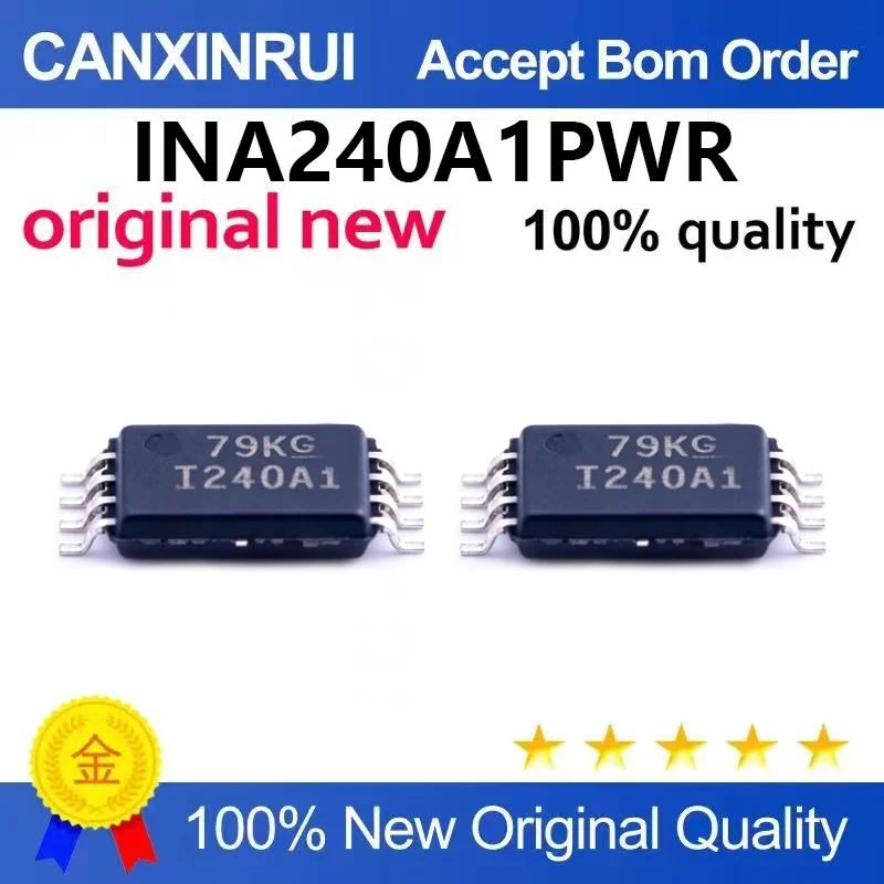(5pcs-100pcs)Brand new original INA240A1PWR TSSOP-8 bidirectional precision current sensing amplifier