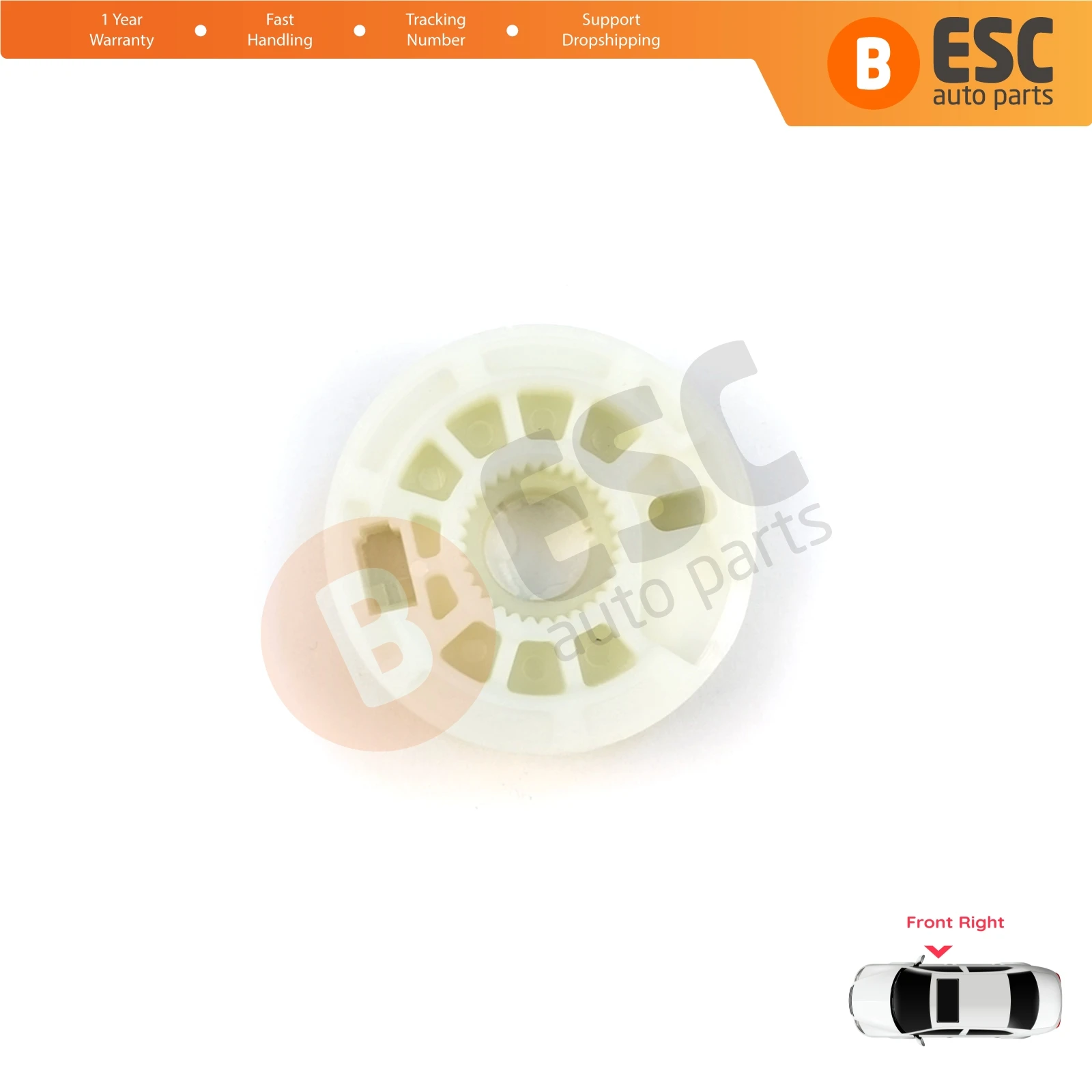 V2EWR5222 Raammechanisme Tandwiel Katrol Rechtsvoor voor Hyundai I30 MK2 GD 2011-2017 Kia Ceed MK2 JD 2012-2018 5-Deurs