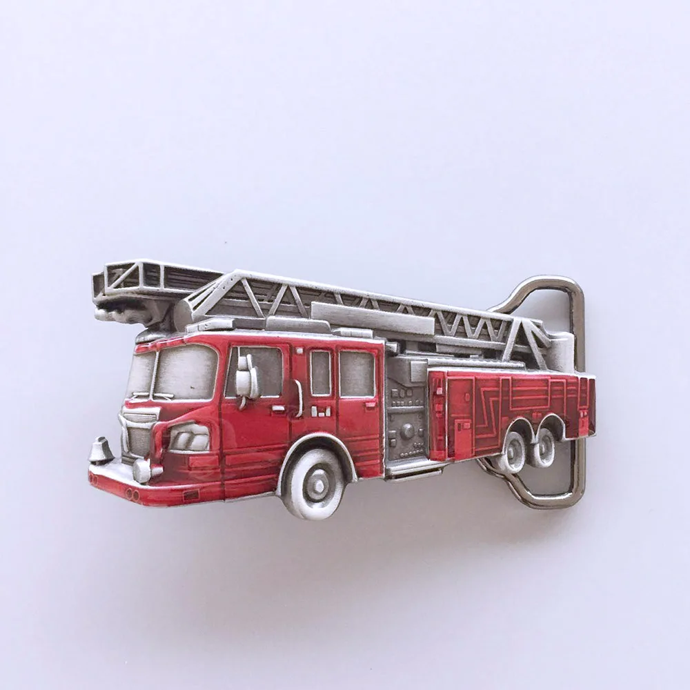retro-enamel-fire-truck-seat-belt-buckle-waist-belt-buckle-gurtelschnalle-serial-number-buckle-3d027rd