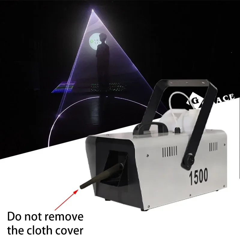 1500W Snow Machine 10W RGB Animation Show Lights 1500W Haze Machine Combination