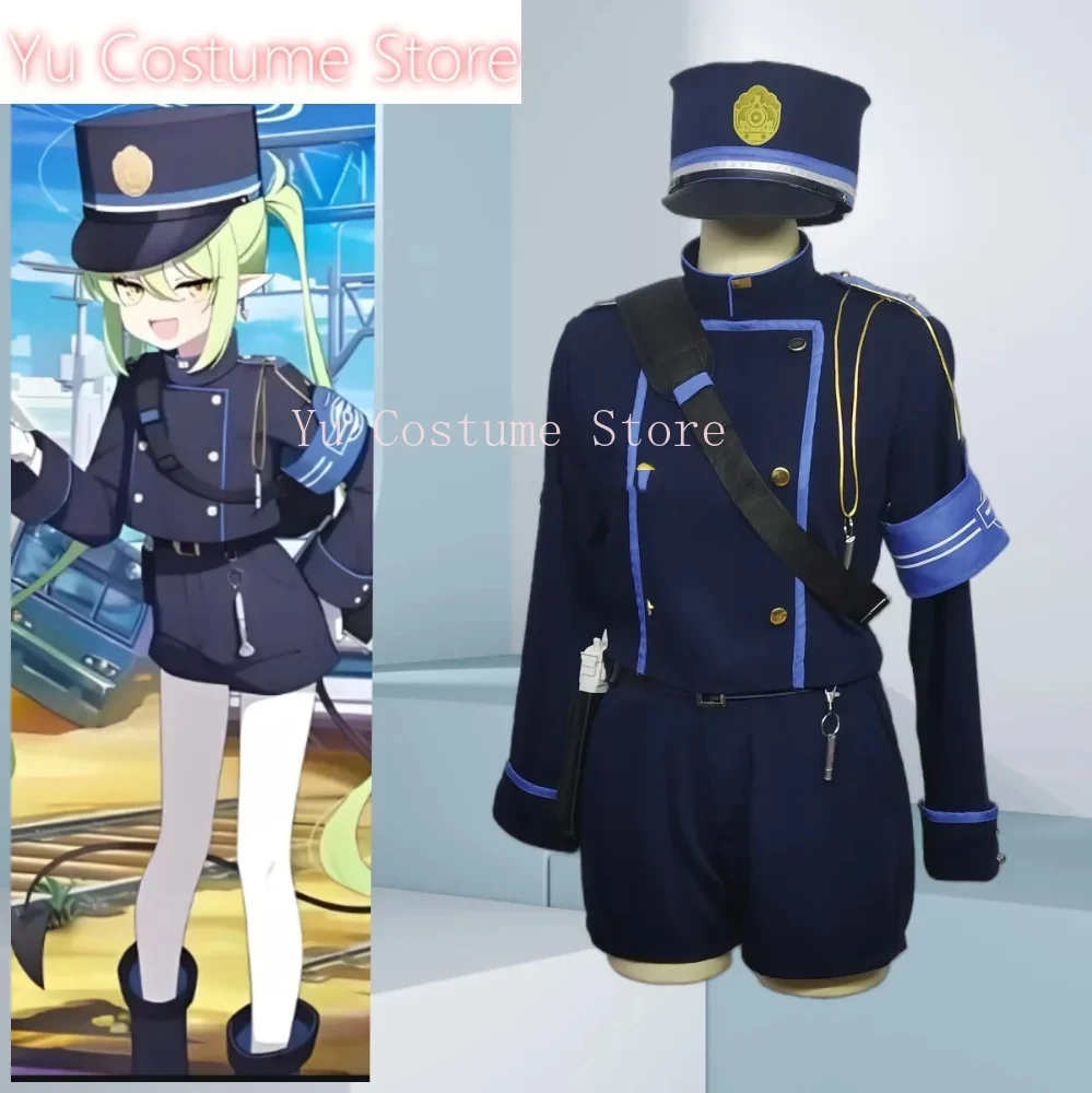 

Yu Costume Blue Archive Railway Academy New Student Lovely Uniform Cosplay Costume Halloween Carnival Party Role Play Outfit