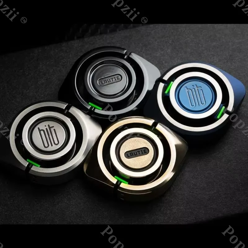 ของเล่นฝึกสมาธิ LAUTIE รุ่น Bit 04 ฟิดเจ็ตสปินเนอร์ ไจโรบิต ซีรีส์ EDC ของเล่นเสริมประสาทสัมผัสสำหรับผู้ใหญ่ งานแฮนด์เมด ลายมีดแกะสลัก