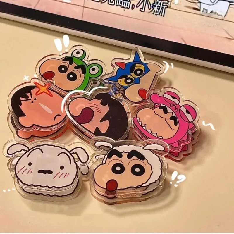

Crayon Shin-chan Shiro Cute Anime Acrylic Binder Clip Planner Clips Paper Clamp Office Decorative Supplies School Stationery