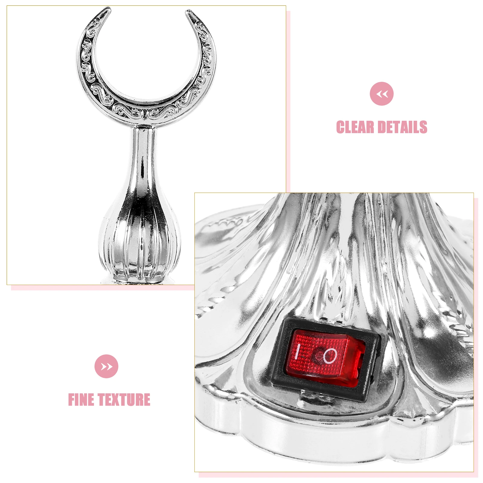 

Electric Incense Burner Decorative Metal Aroma Stove Desk Burner Centerpiece Lightweight Portable Eu Plug Incense Stove