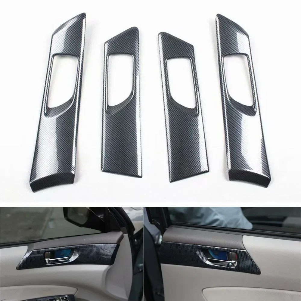 

For Subaru Forester 2008-2012 Car Interior Door Handle Decoration Strips Cover Stickers Auto Styling Moldings