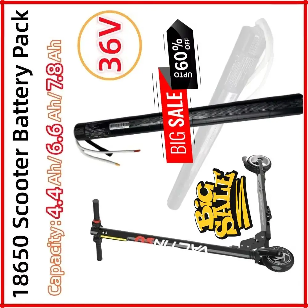 

36V 4.4Ah/6.6Ah/7.8Ah 18650 10S3P lithium ion carbon fiber scooter special battery is suitable for Scooter accessories