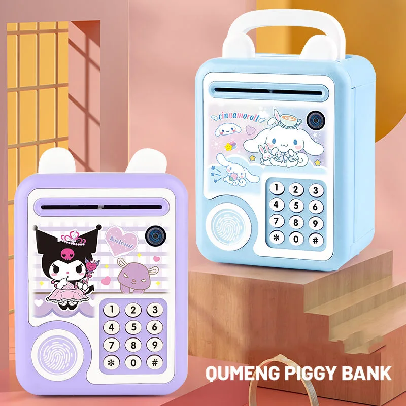 Banque d'alimentation pour enfants, Hello Kitty Sanurgente, Cinnamoroll Anime, Tirelire, Chargement USB, Kuromi, Sûr, Grande capacité, Jouets pour enfants, Bol