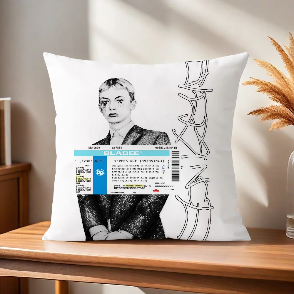 Bladee Sulfur Surfer Kissenbezug Kissenhülle für Zuhause, Sofa, Wohnzimmer, Büro, Café, Auto – Detail 7