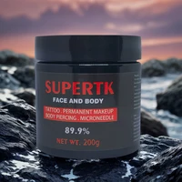 Crema de tatuaje Supertk 89.9% antes del maquillaje permanente Microblading Piercing cuerpo cara belleza ceja labios delineador auxiliar 200g