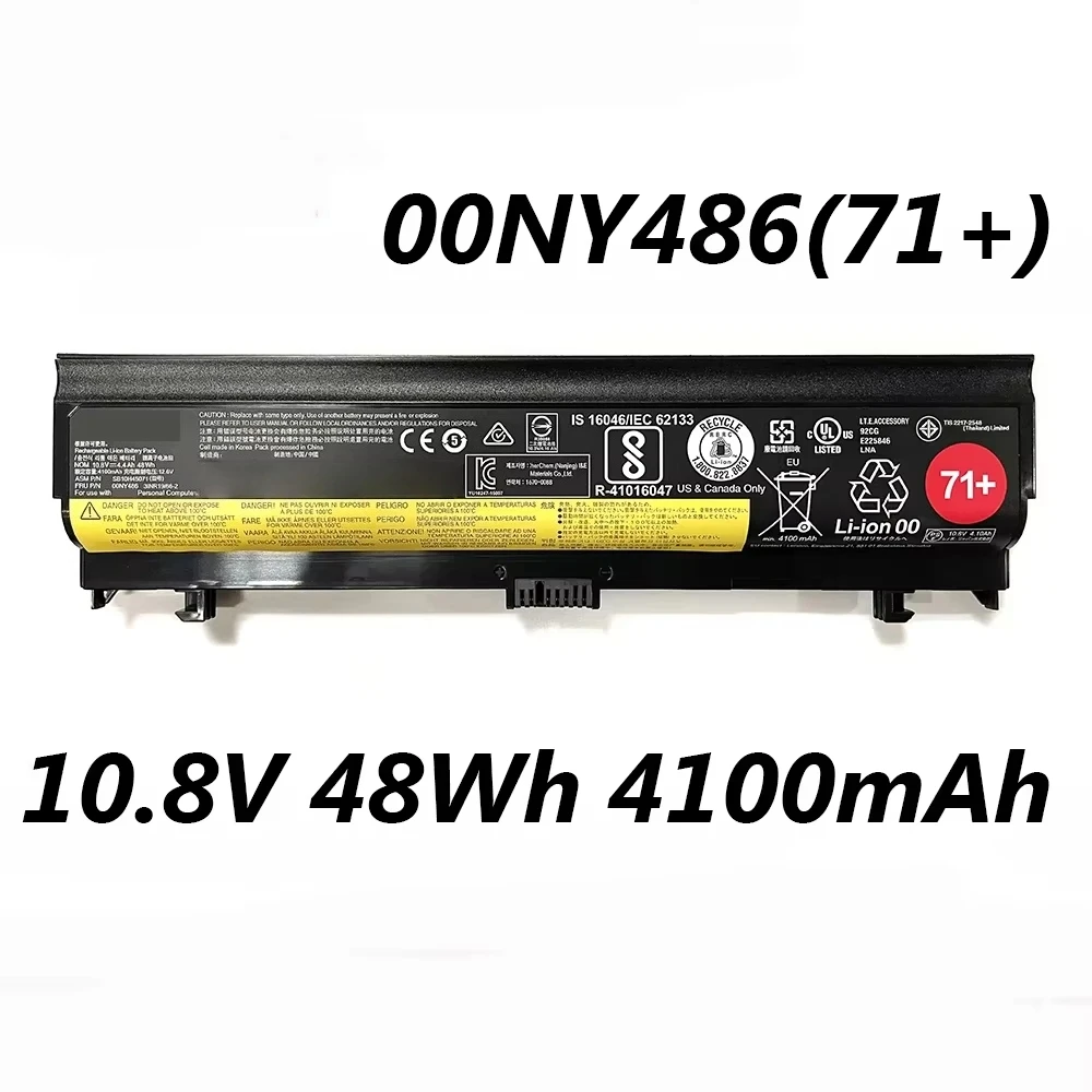 00NY486 00NY488 00NY489 SB10H45071 10.8V 48Wh 4100mAh Laptop Battery For Lenovo Thinkpad L560 L570 L560-7CD Series 71+