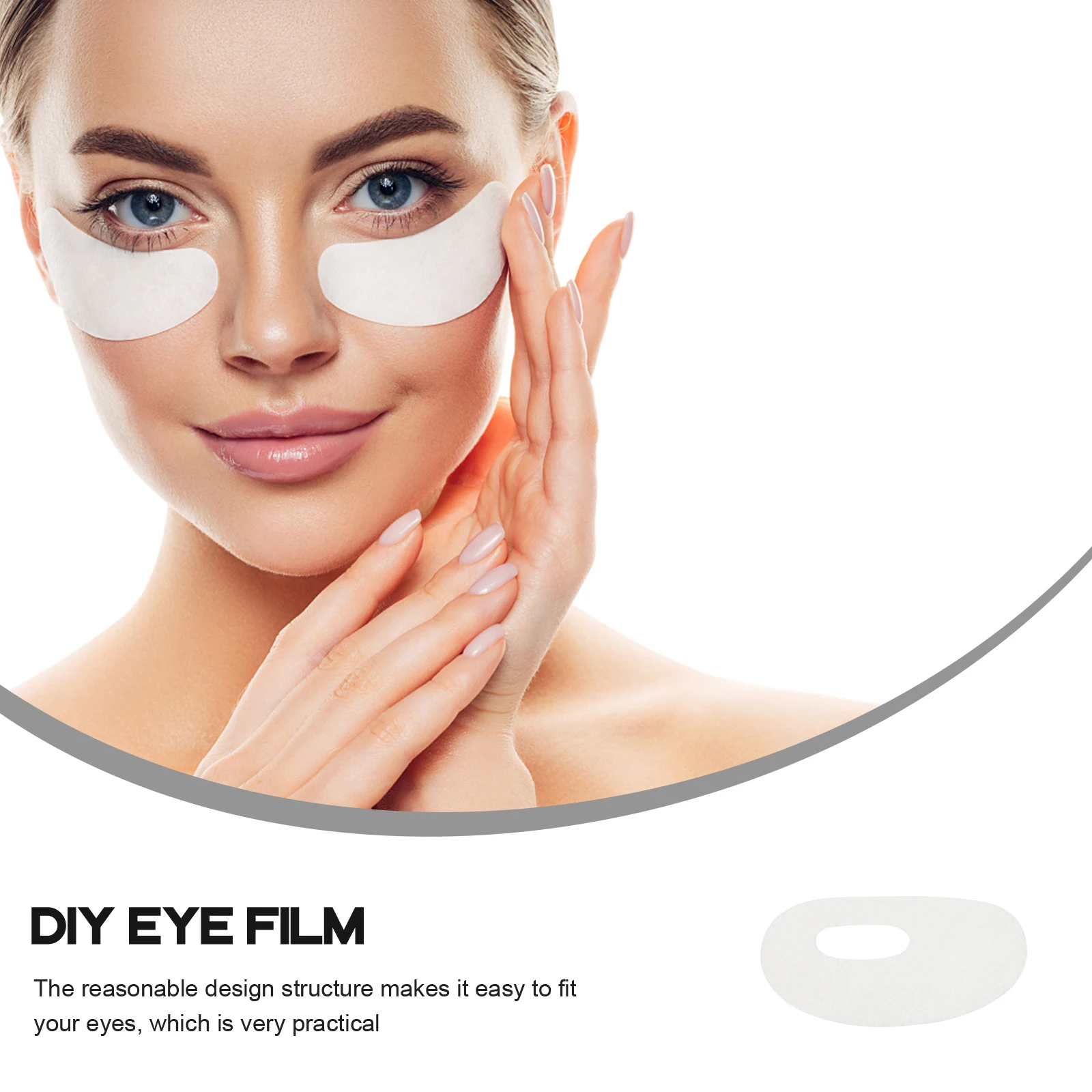 

Mango Shape Eye Mask Paper Ultra Thin Disposable DIY Masks for Eye Care Moisturizing Beauty Sheet Film Travel Hotel Use
