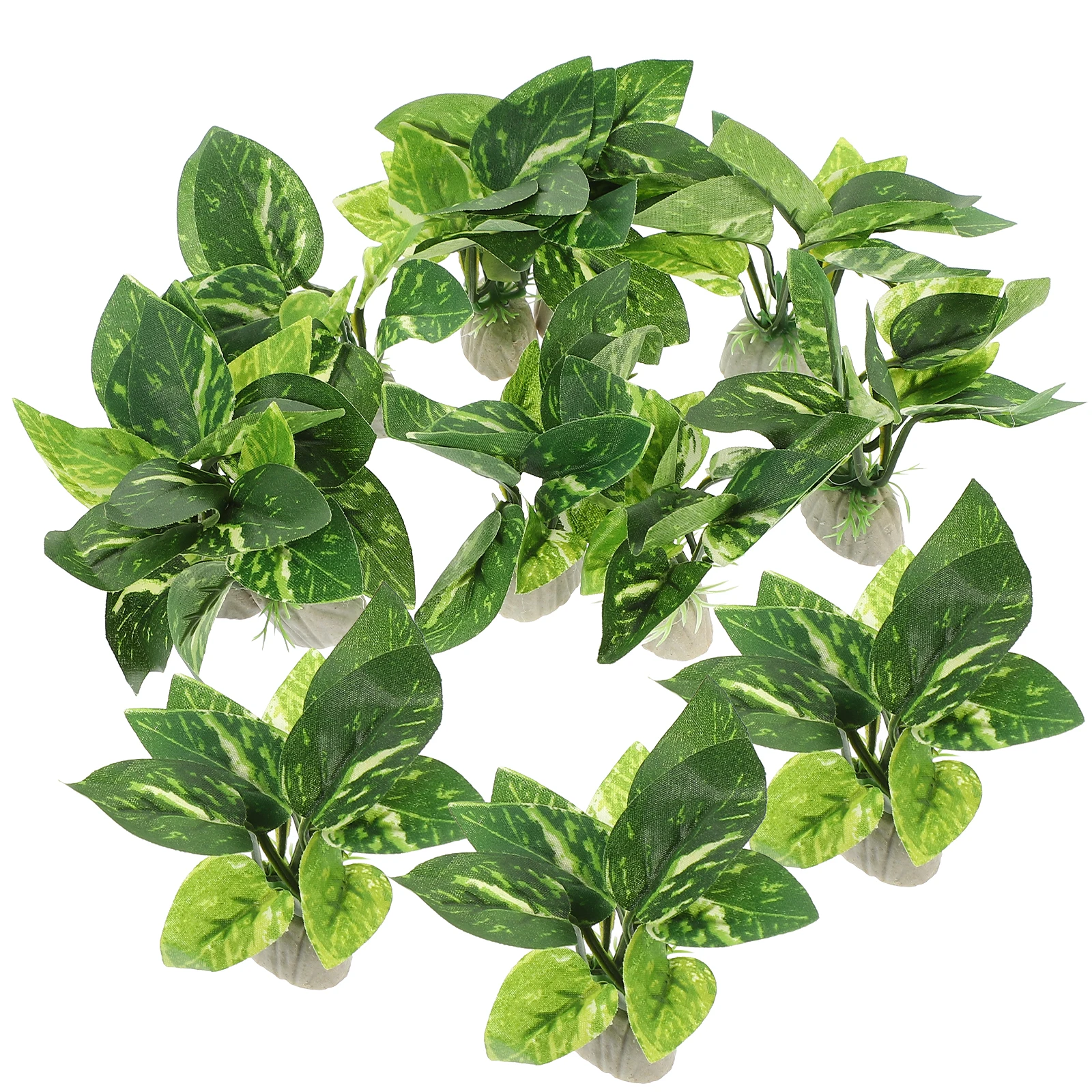 

10pcs Artificial Pink Root Pine Plant Decor for Aquarium Fish TankAquarium Plants Lifelike Fake Small Decorations