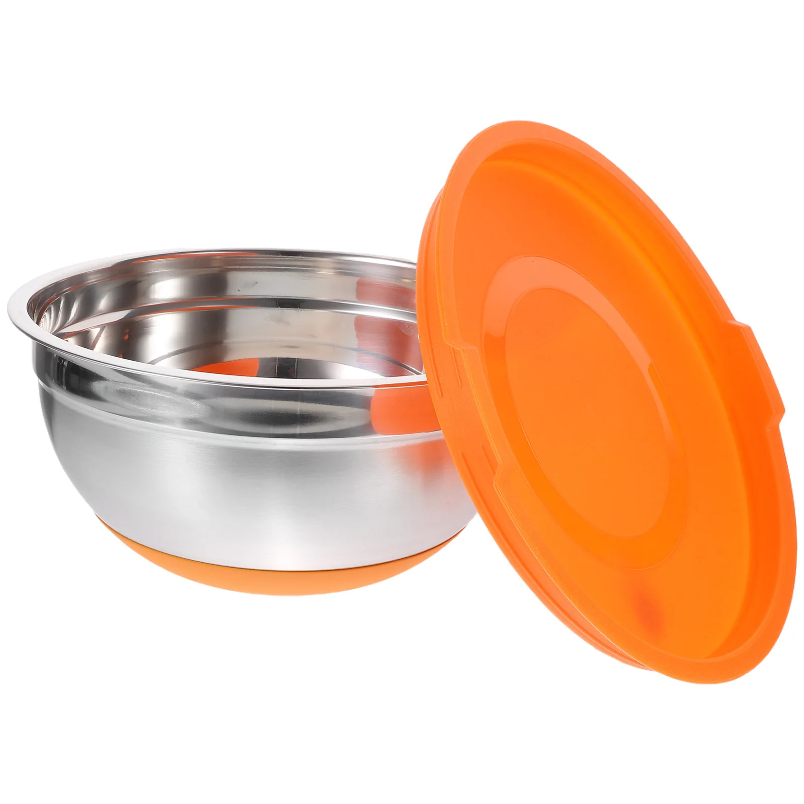 

Stainless Steel Bowl With Lid Multi-Function Serving Bowl Food Storage For Fruit Salad Dessert Snack Kitchen Restaurant Use