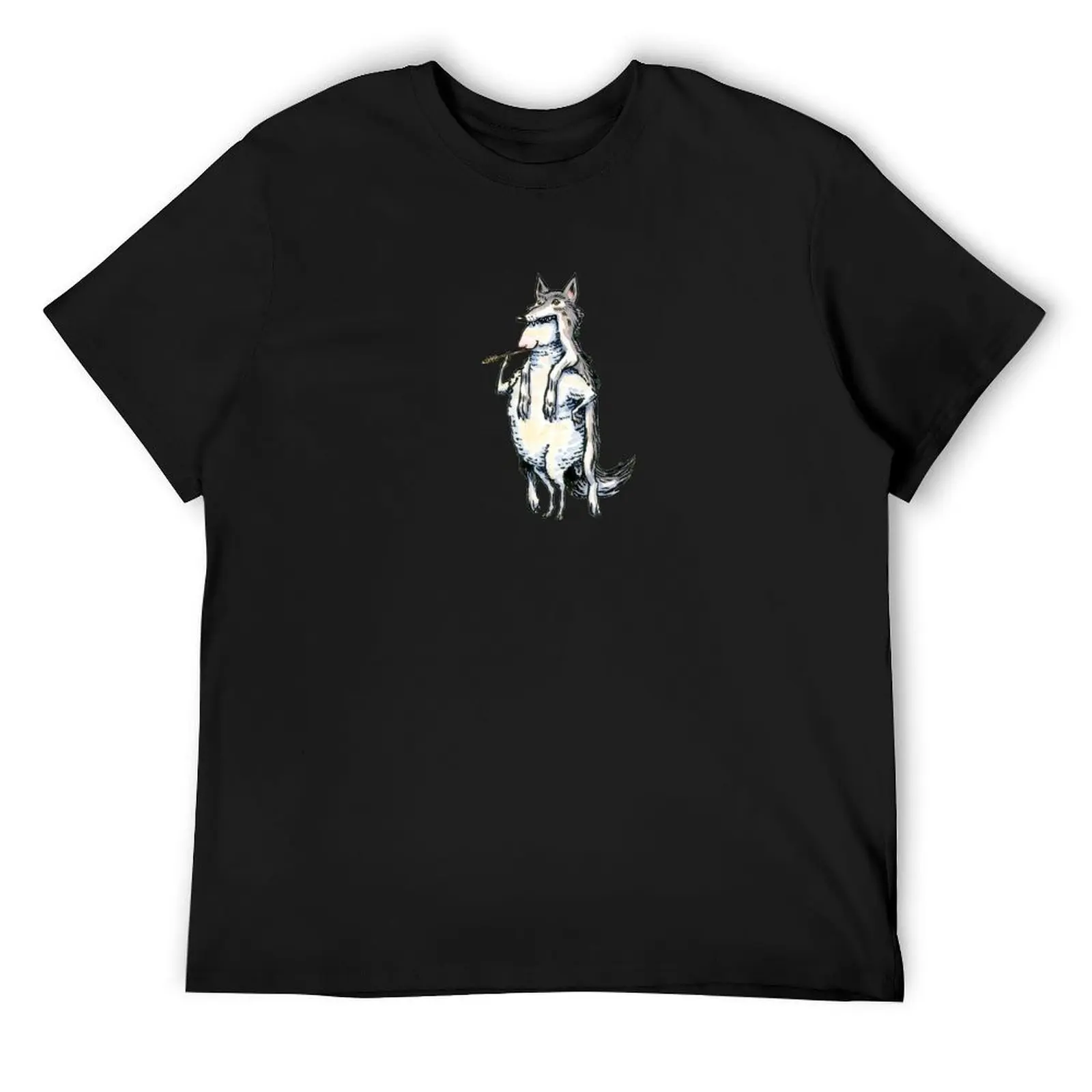 Sheep in Wolf's Clothing, Twisted Idiom Design T-Shirt animal prinfor boys anime figures tees anime shirts men