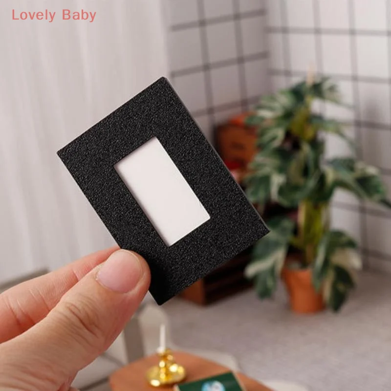 【BS】3Pcs Dollhouse Miniature Picture Frame Mural 1:12 Scale Mini Craft Picture Playing House Ornament Kids Toys