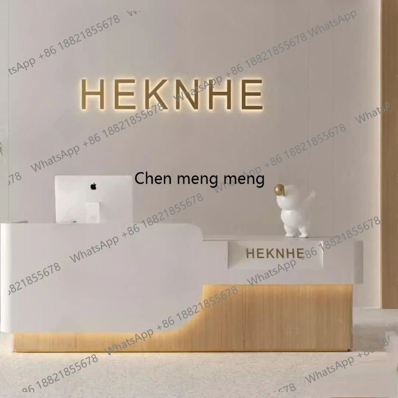 Clothing Display Reception Desks Beauty Luxury Church Modern Reception Desks Beauty Front Recepcion Mostrador Office Furniture