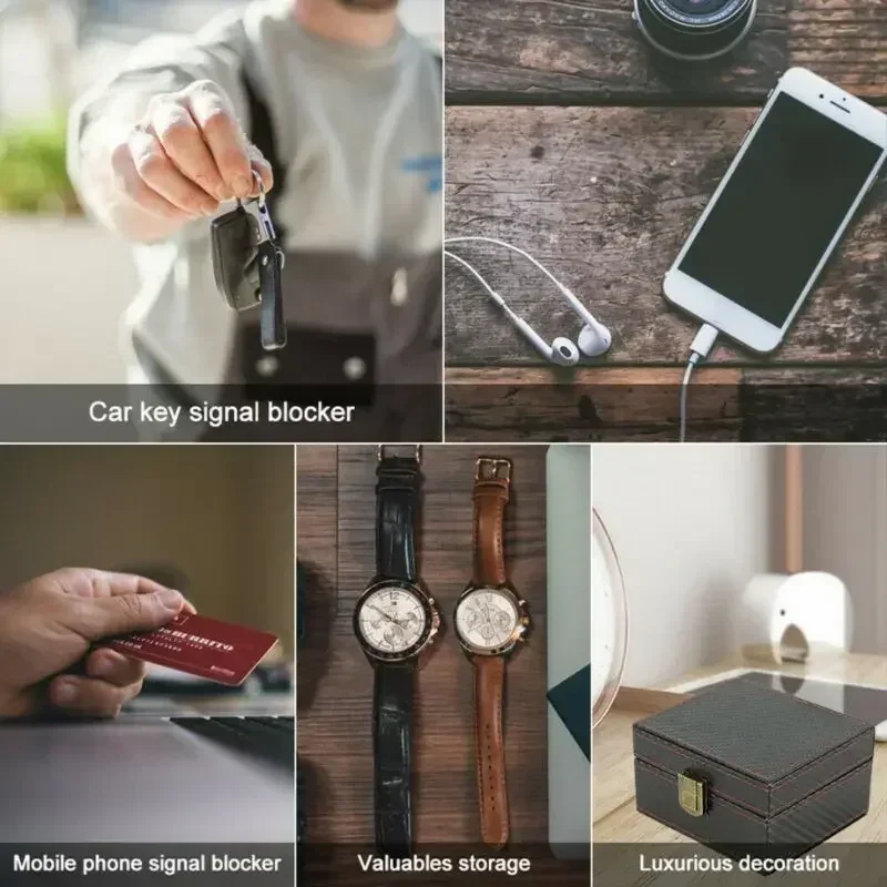 

1X Mobile Phone Box Car Keyless Signal Blocker Anti-Theft Faraday Box Key Fob Protector Radiation-proof Safety USEFUL