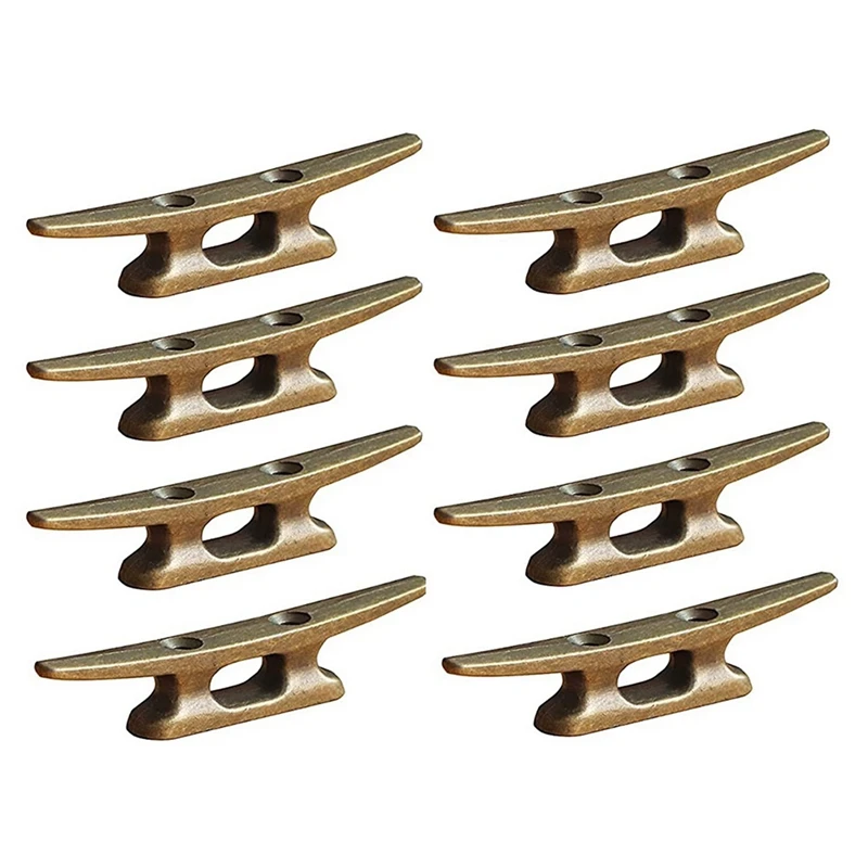 

Boat Dock Cleat 4 Inch For Mooring Boat Bronze Host Cast Iron Suitable For Nautical Beach Lake Maritime Decor,24Pcs