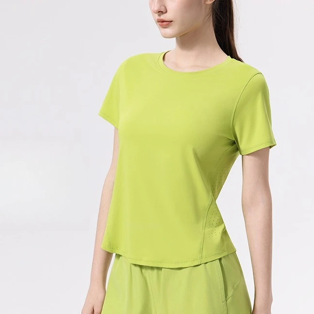 Women's  Sports T-Shirt Moisture Wicking Loose Running Top Yoga Fitness Short Sleeve Training Shirt, Casual Summer Athletic Wear
