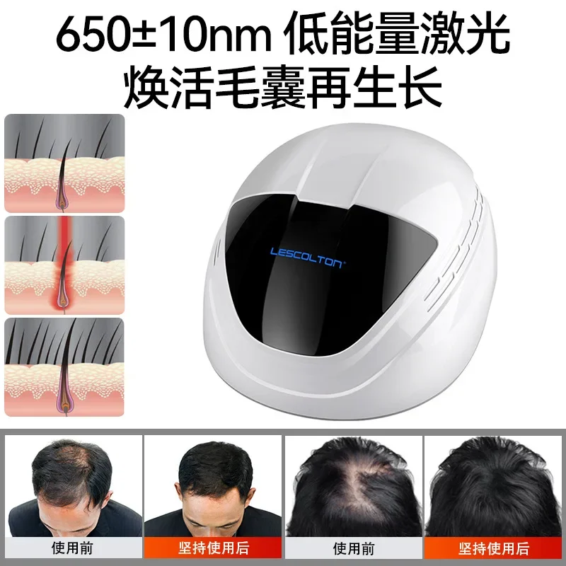 80 LED intelligent hair growth helmet hair care device, red laser oil control and hair enhancement device