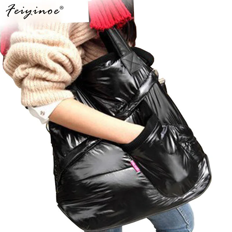 

Cotton Fashion Women Handbag Women Shoulder Bag Warm Handbags Winter Bag New 2024 Top-handle Bags Solid Bag Interior Slot Pocket